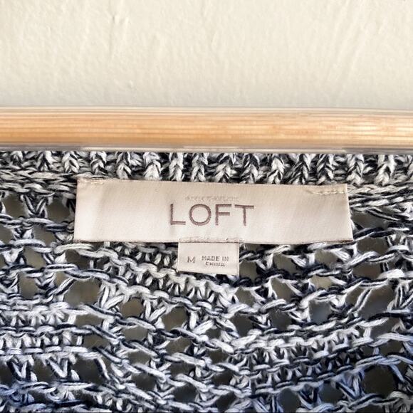 LOFT Black White Knit Sweater - Picture 3 of 4